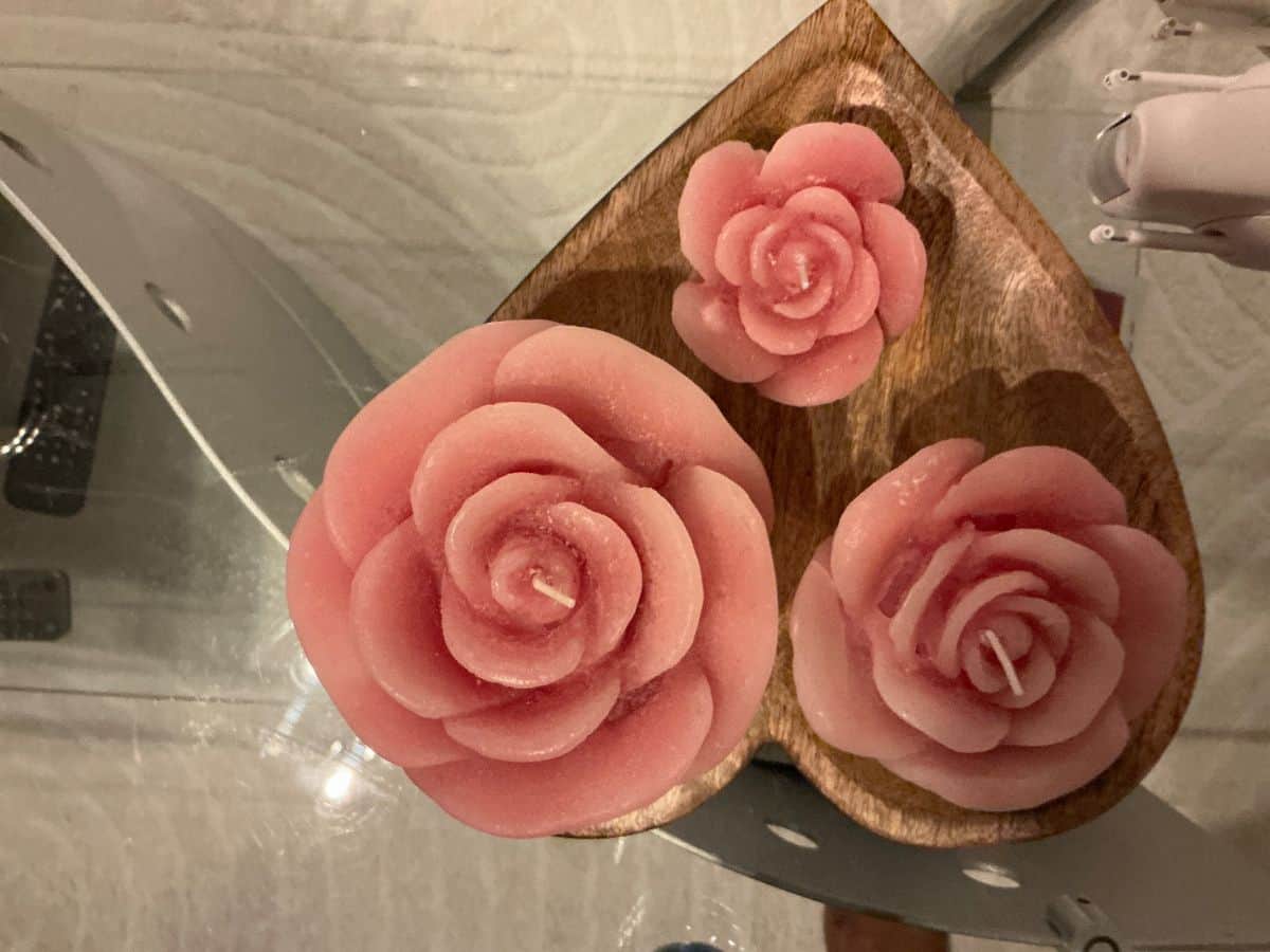 Roze kaarsen